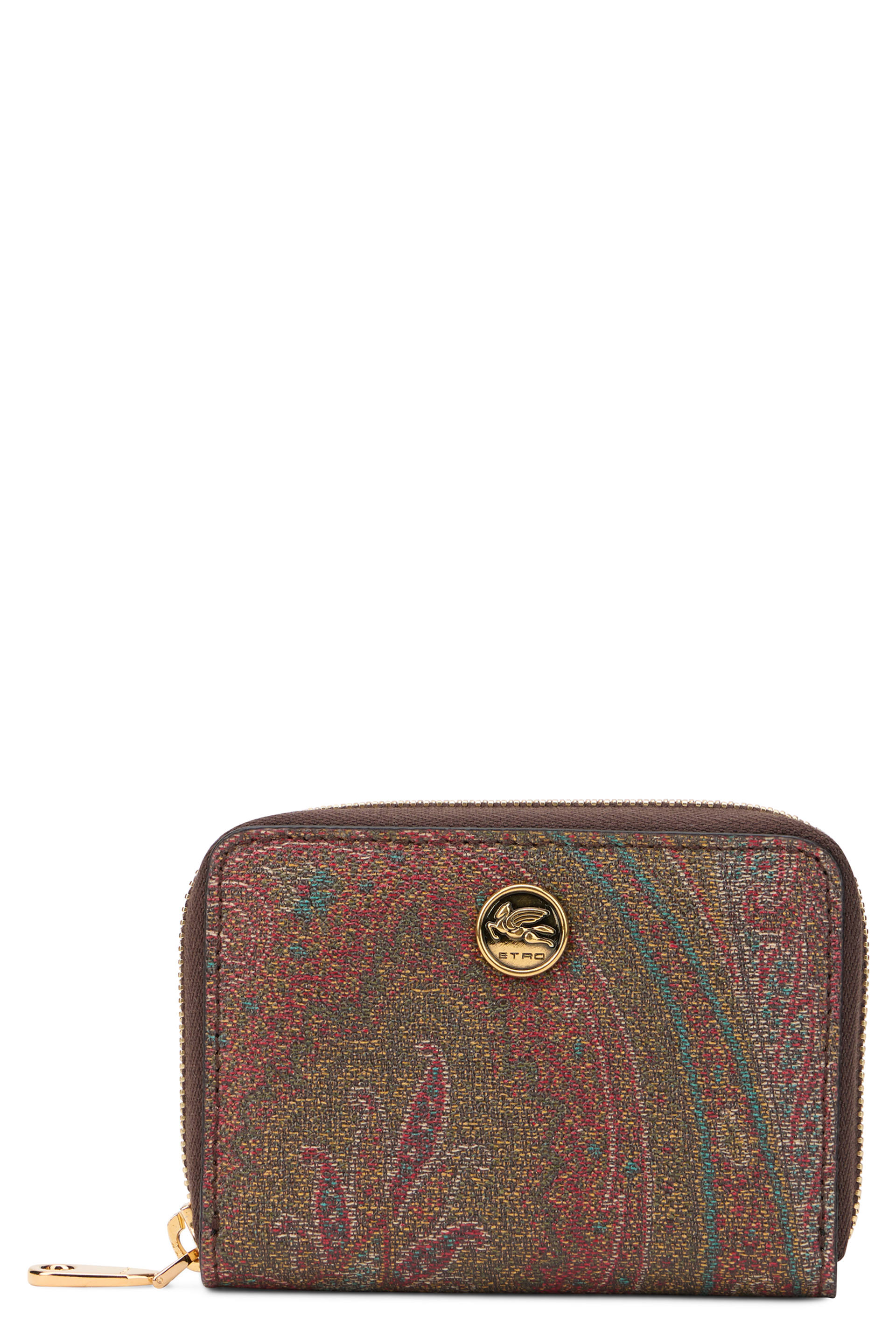 Wallet with paisley print