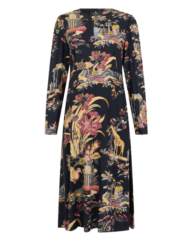 Long dress with print