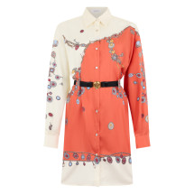 Dress with buttons