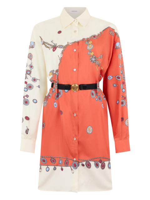 Dress with buttons