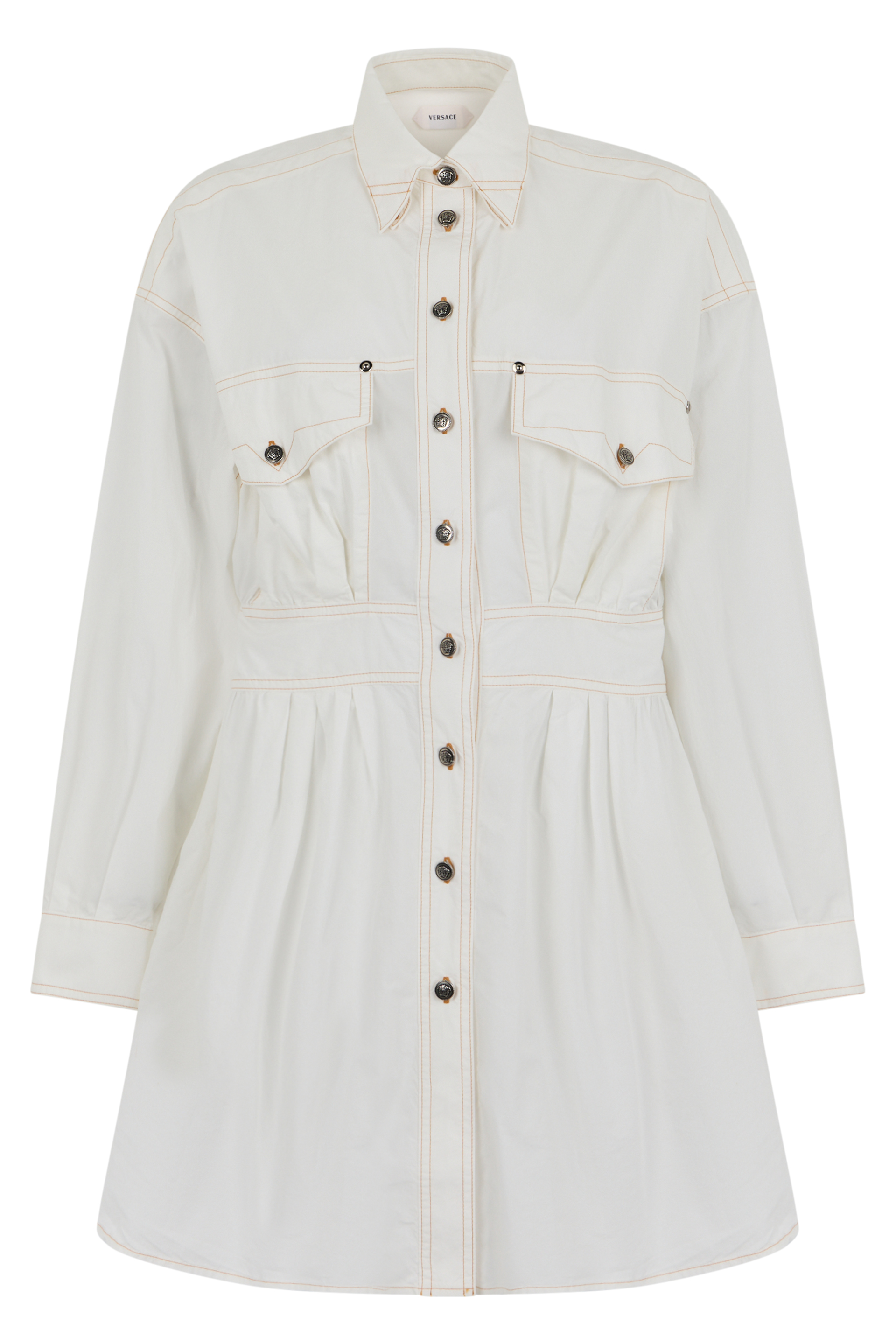 Dress with buttons