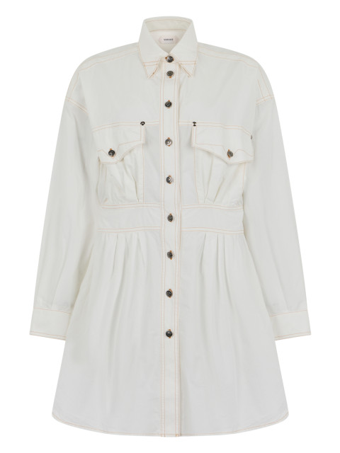 Dress with buttons