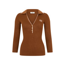 Polo with V-neck