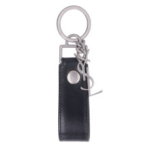 Leather keychain with logo