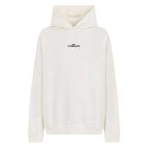 Hoodie in cotton with hood and embroidered logo