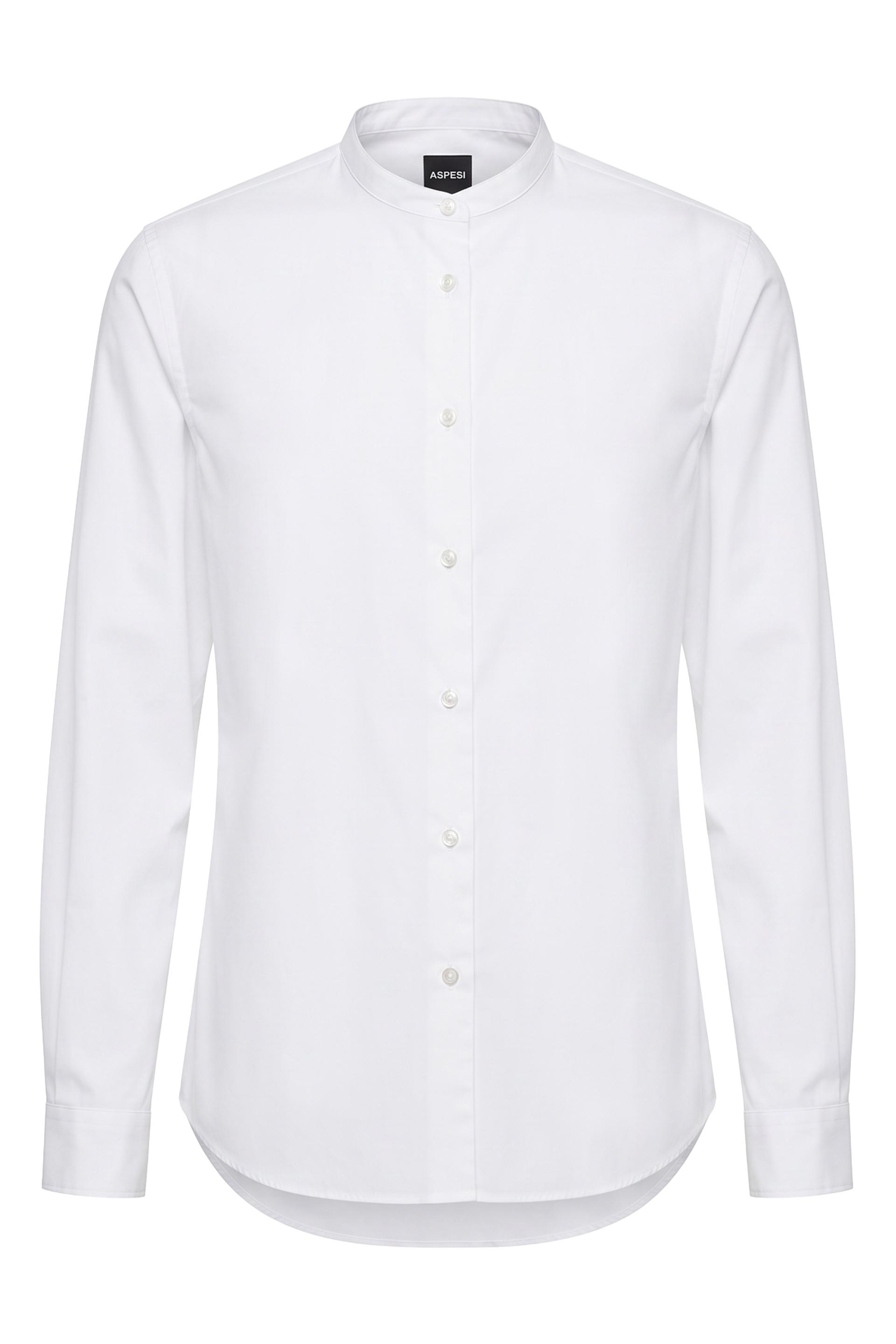 Long sleeve cotton blend shirt
