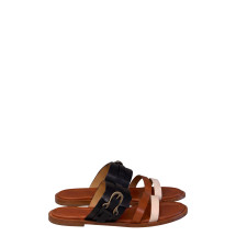 Leather slides