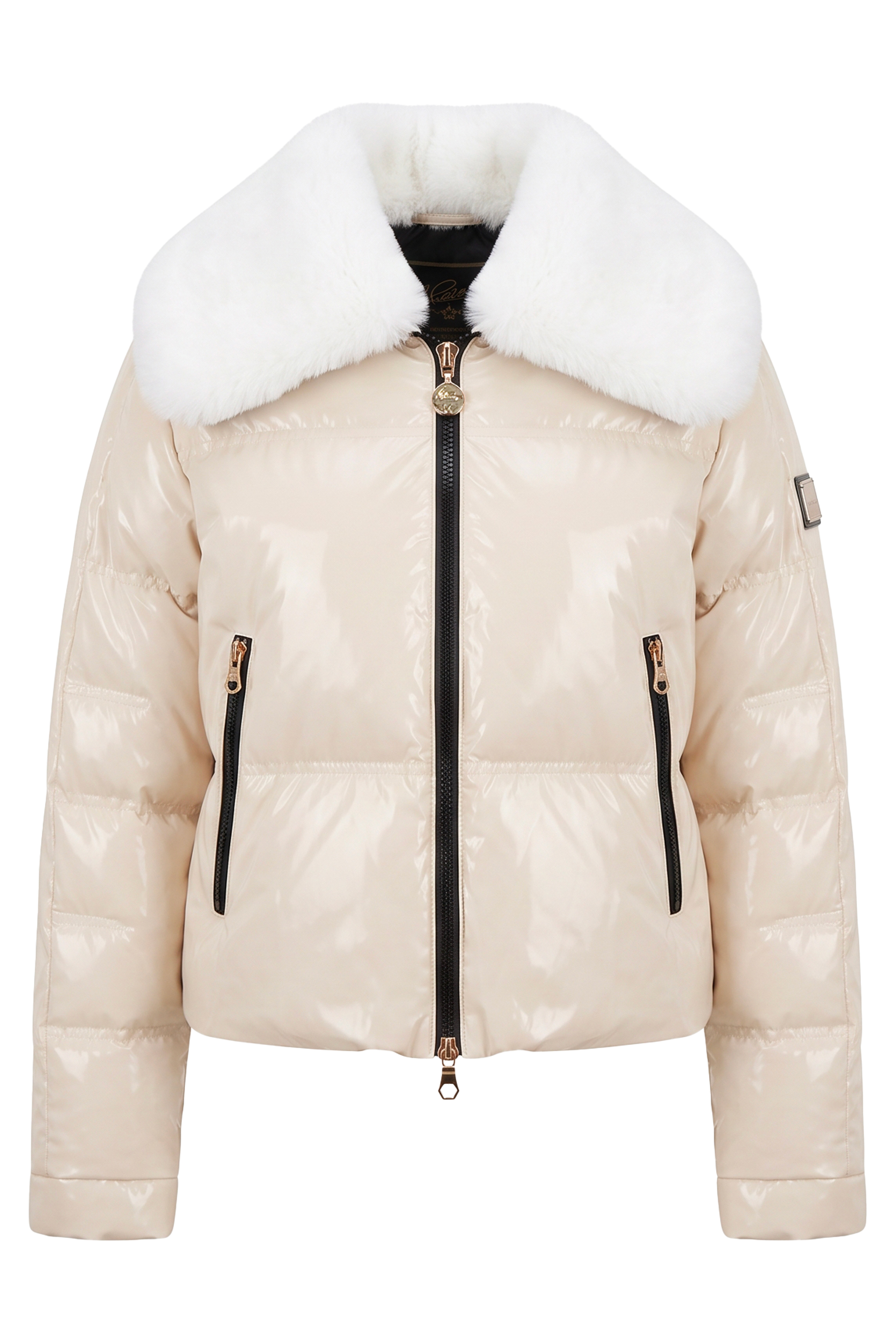 Padded jacket with zipper