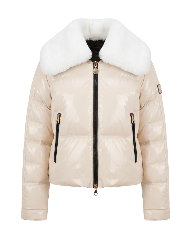 Padded jacket with zipper