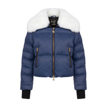Puff jacket with zipper