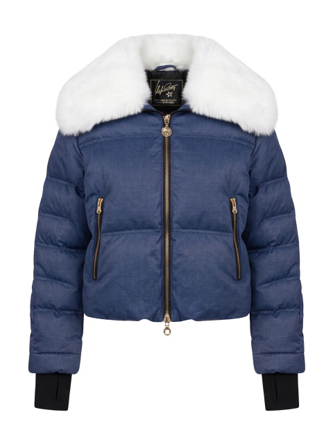 Puff jacket with zipper