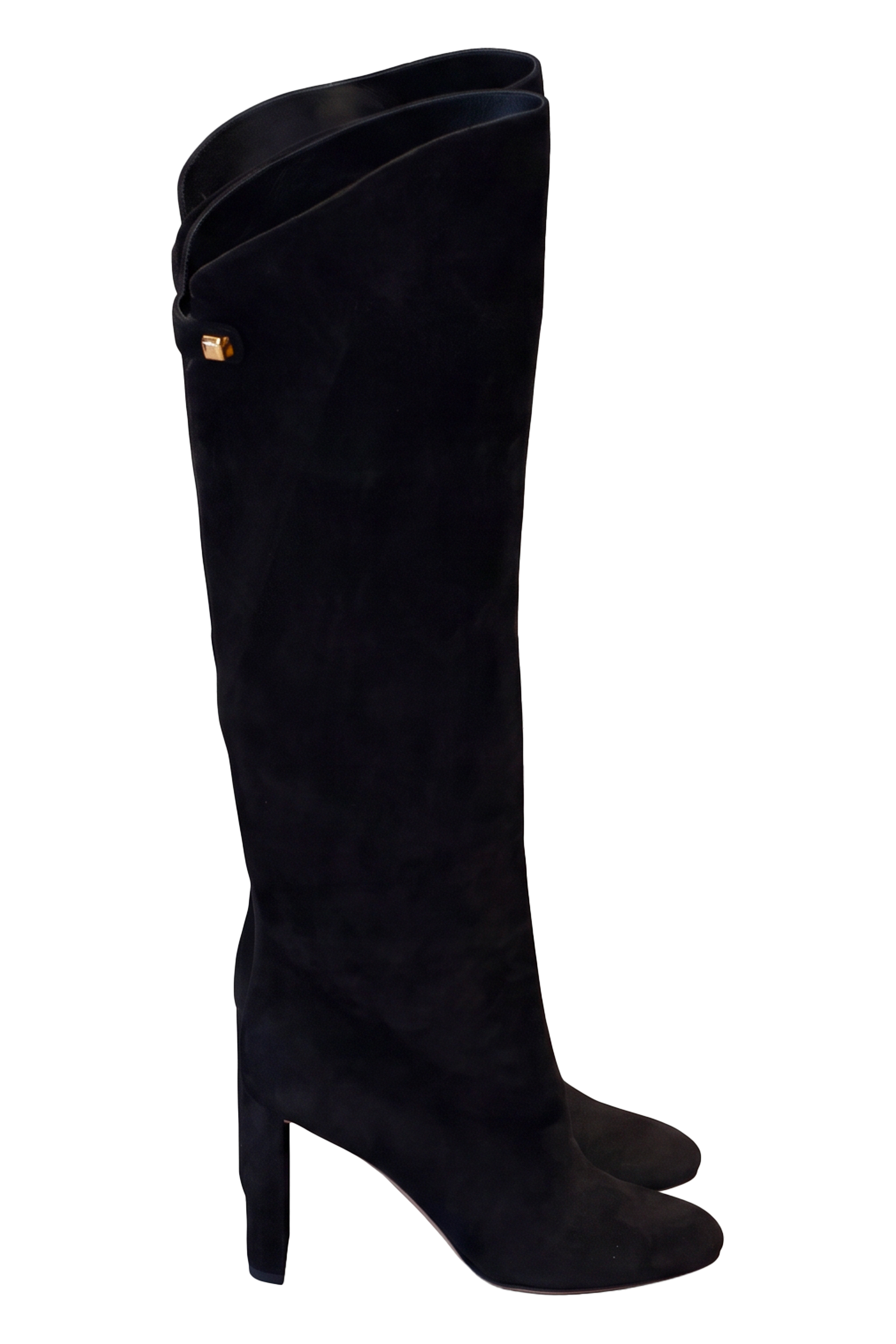 High suede boots