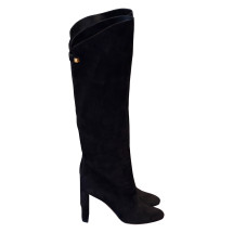 High suede boots