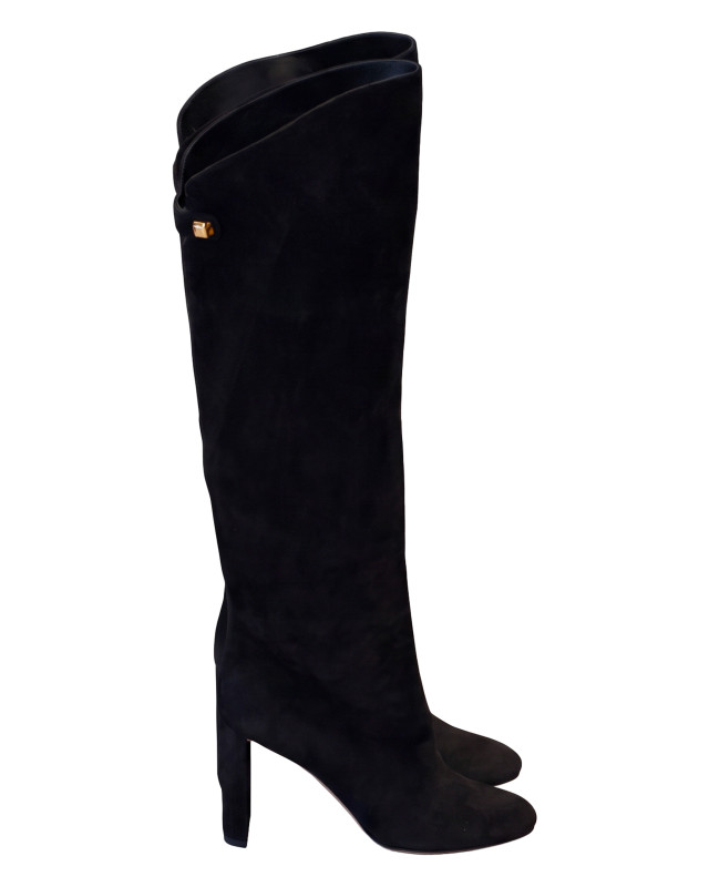 High suede boots