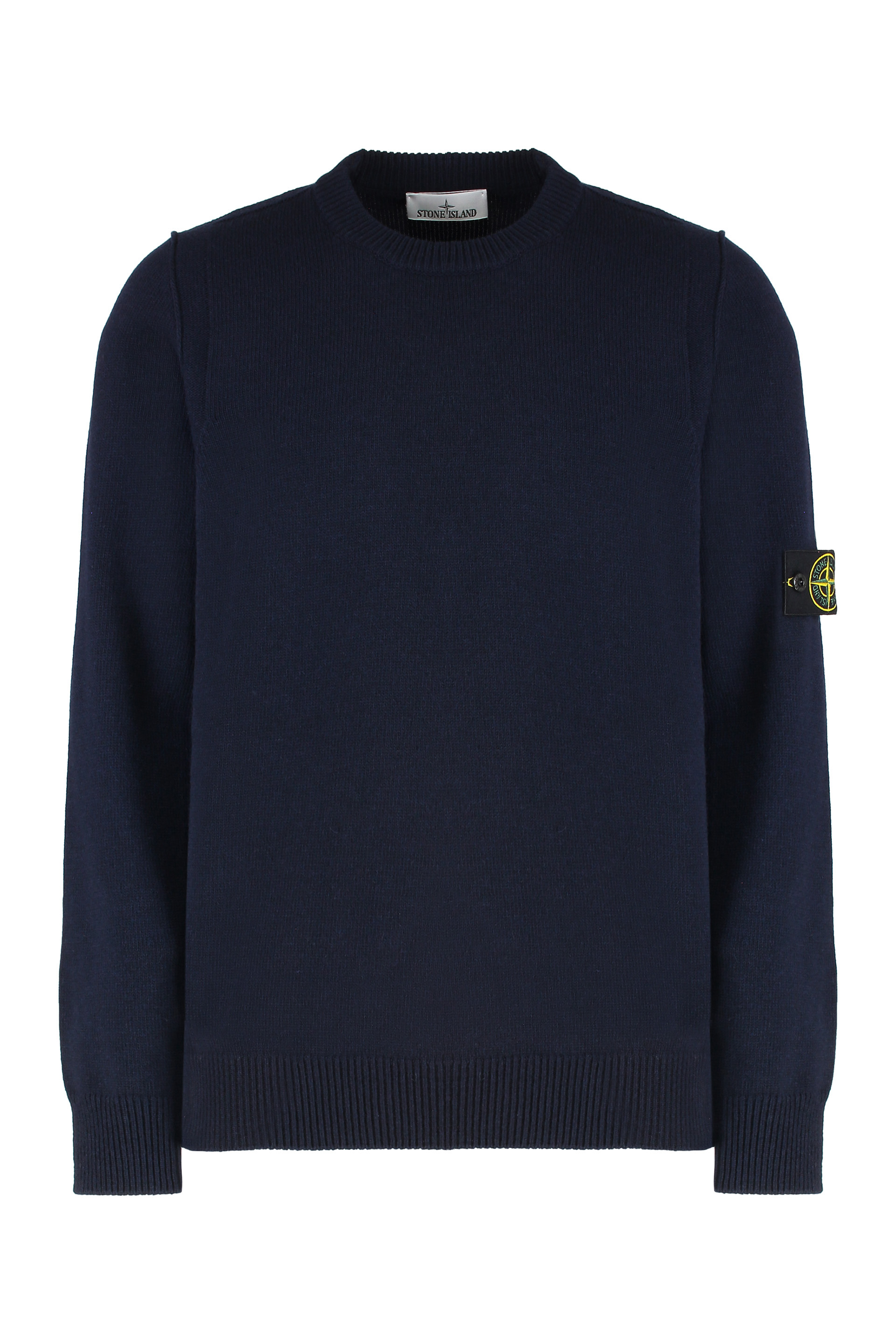 Wool-blend crew-neck sweater