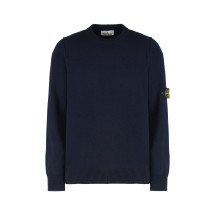 Wool-blend crew-neck sweater