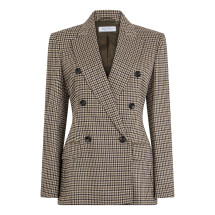 Double-breasted blazer in wool blend