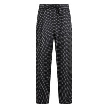 Polka dot pants with elastic waist