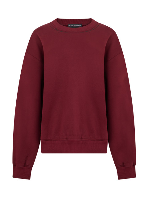 Crew neck sweatshirt with long sleeves