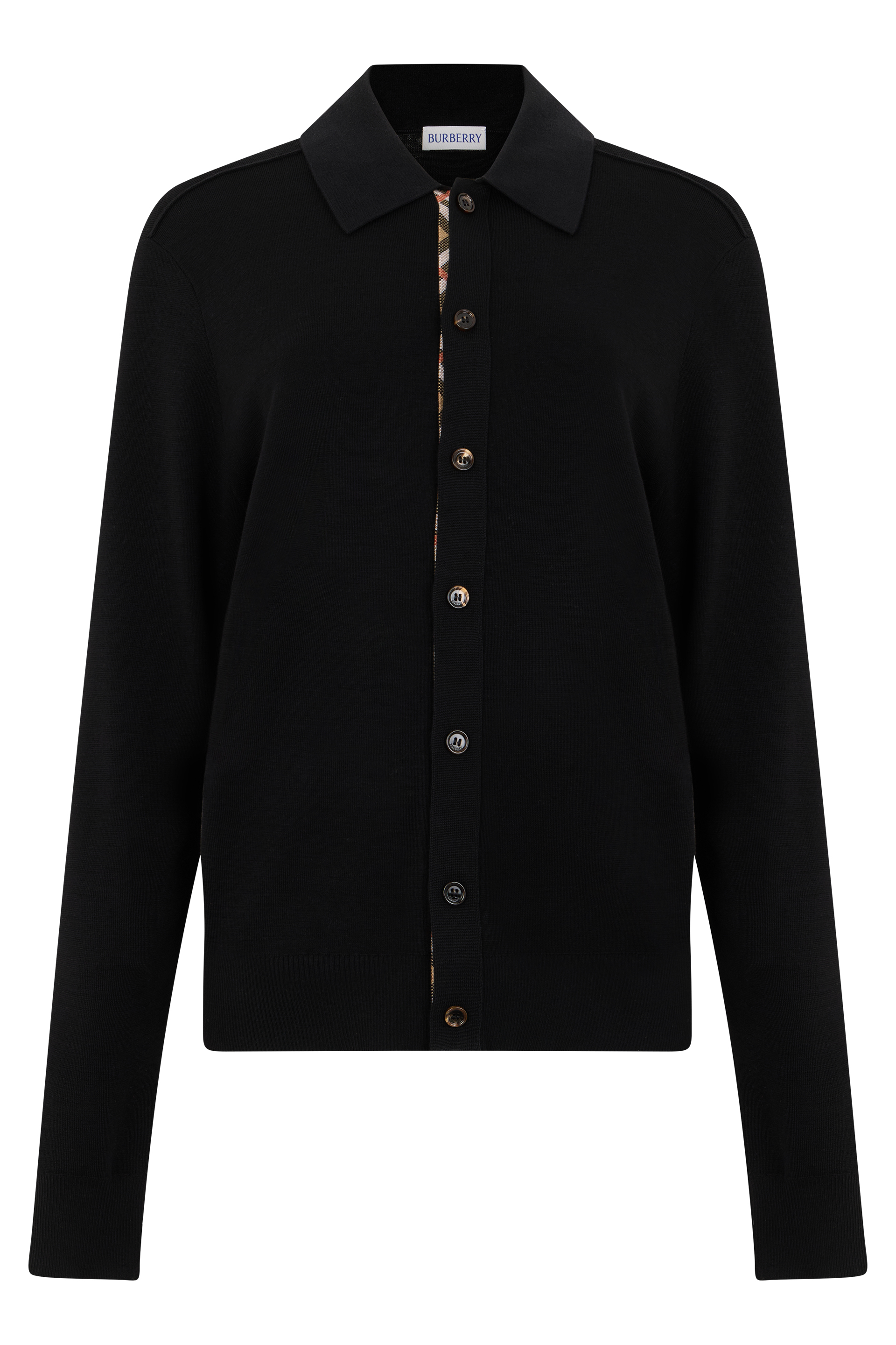 Long sleeve polo with buttons