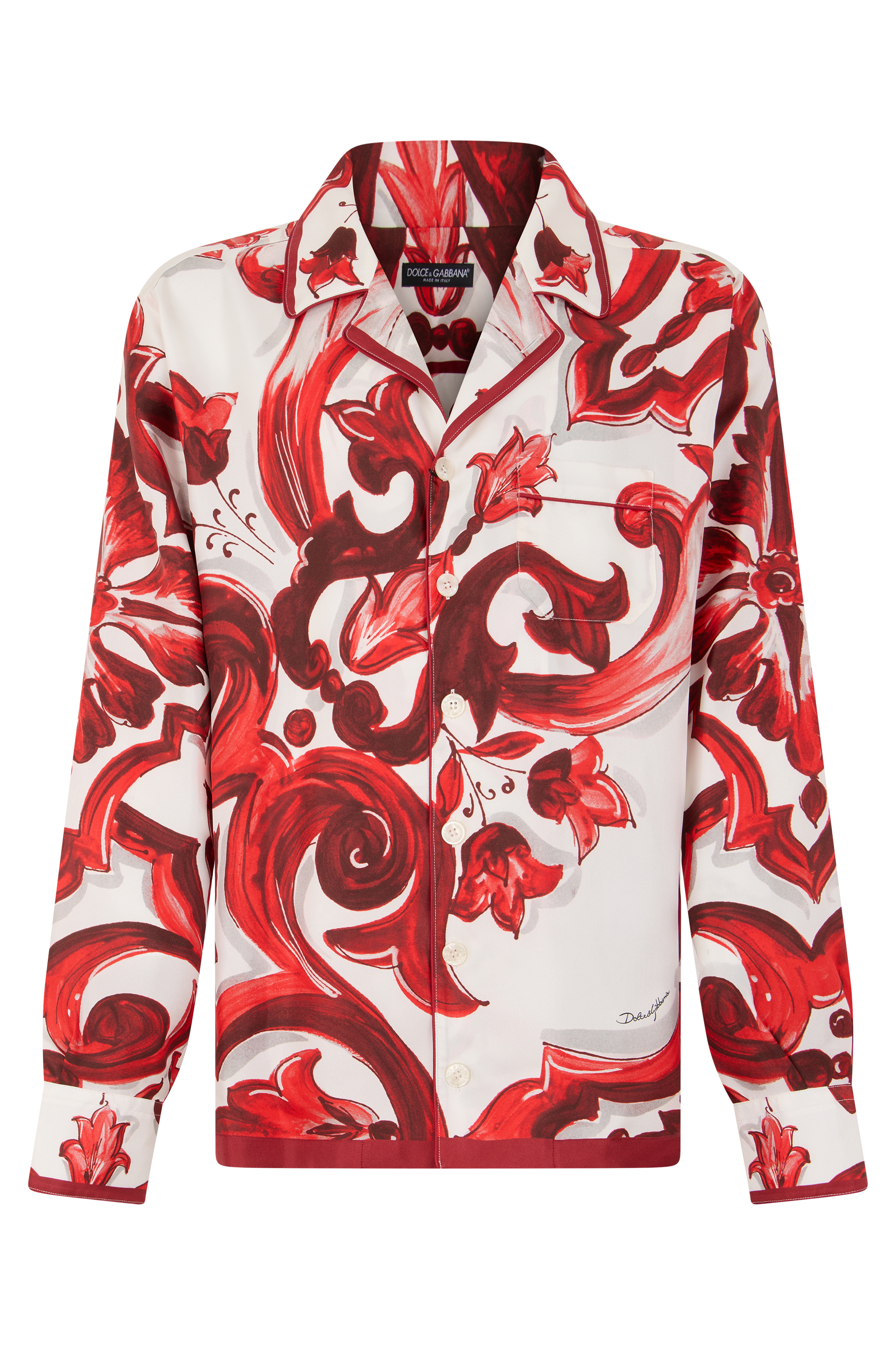 Long-sleeve shirt with pattern
