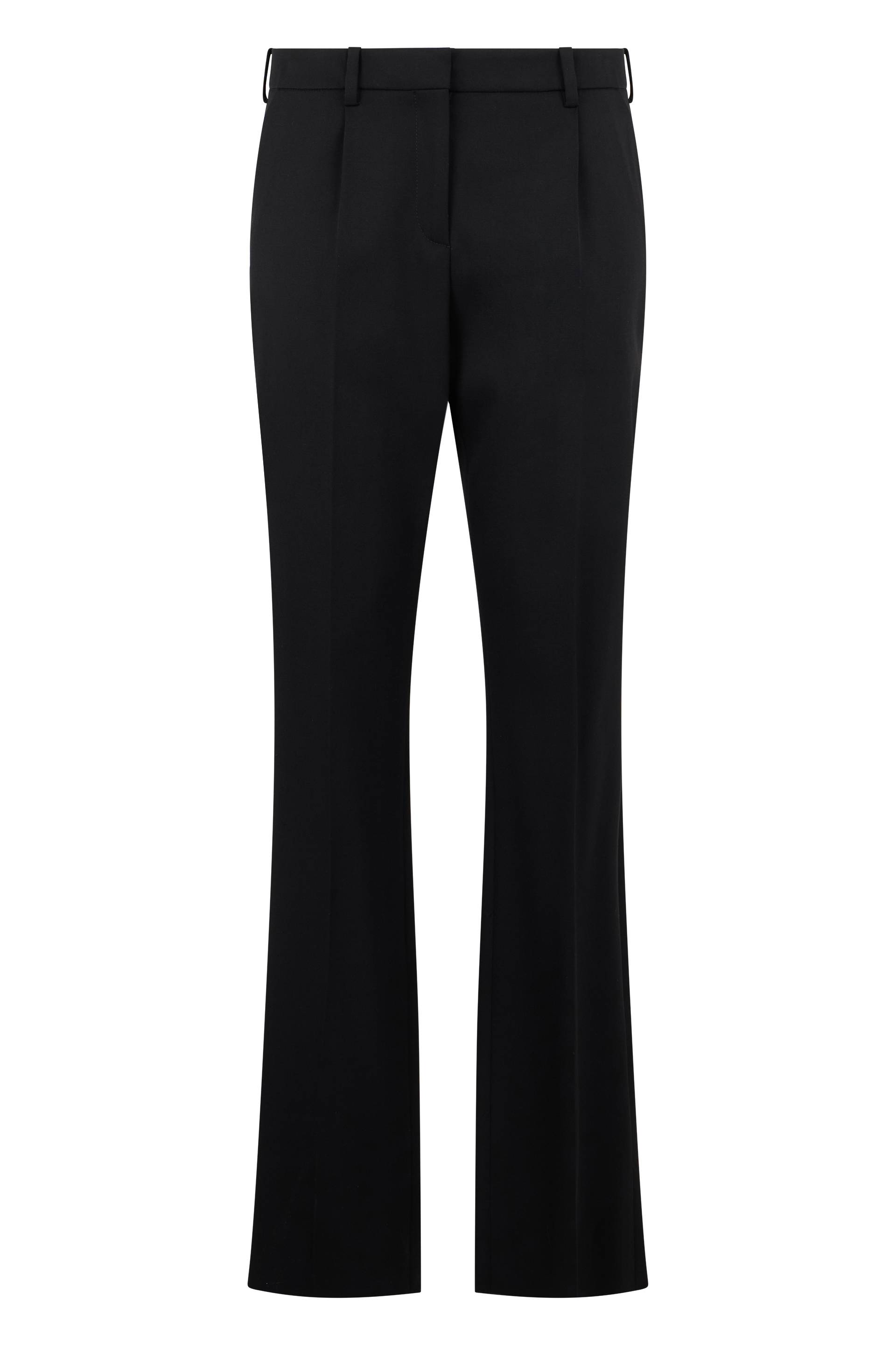 Bell-bottom wool pants