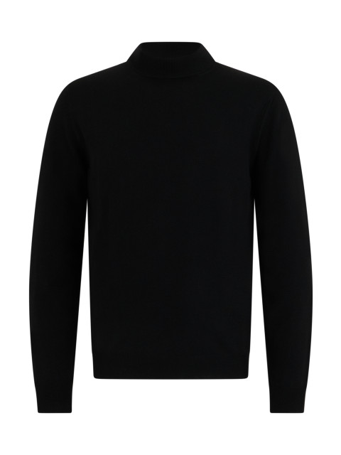 Sweater with raised collar