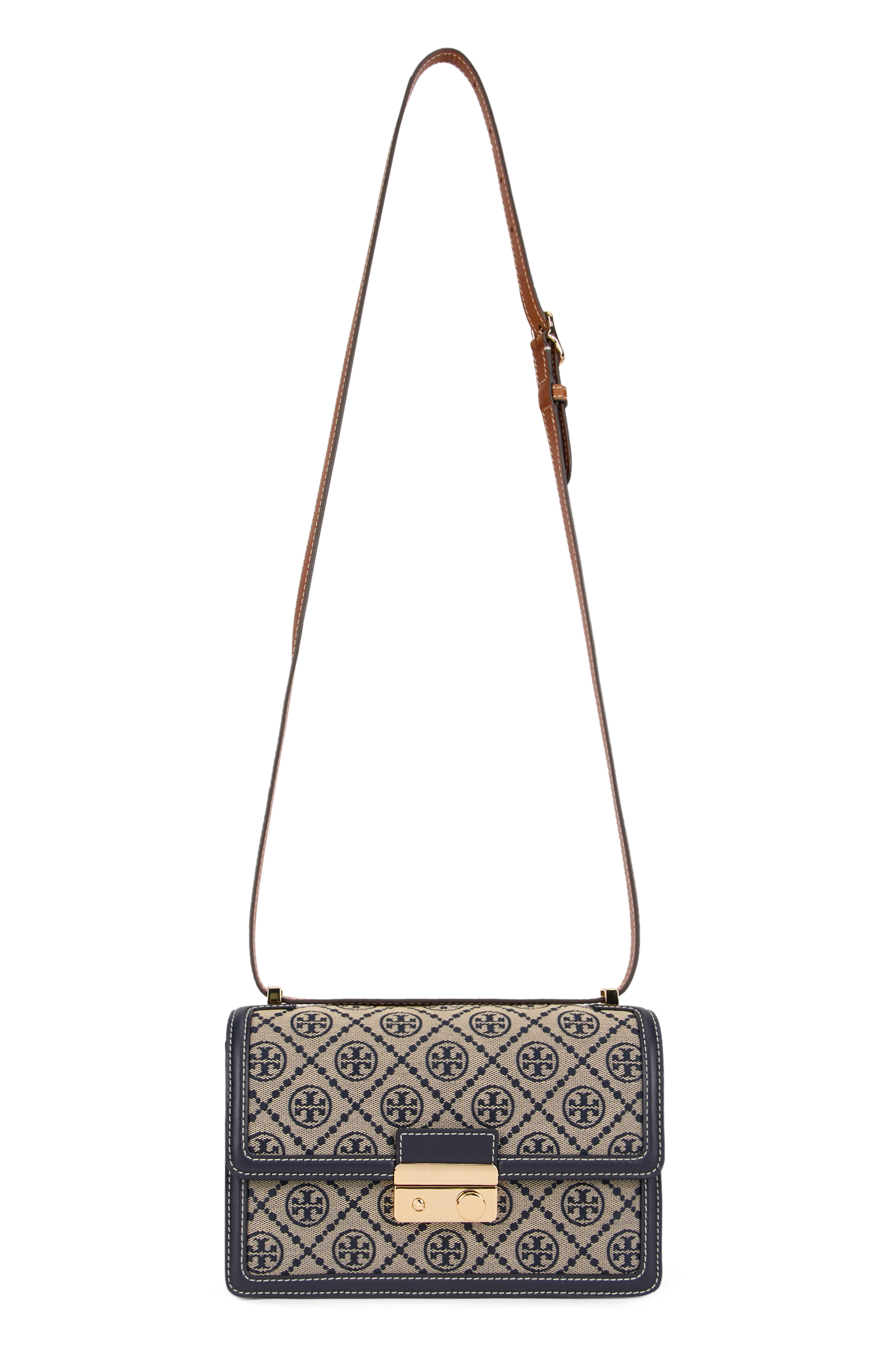 Shoulder bag with monogram