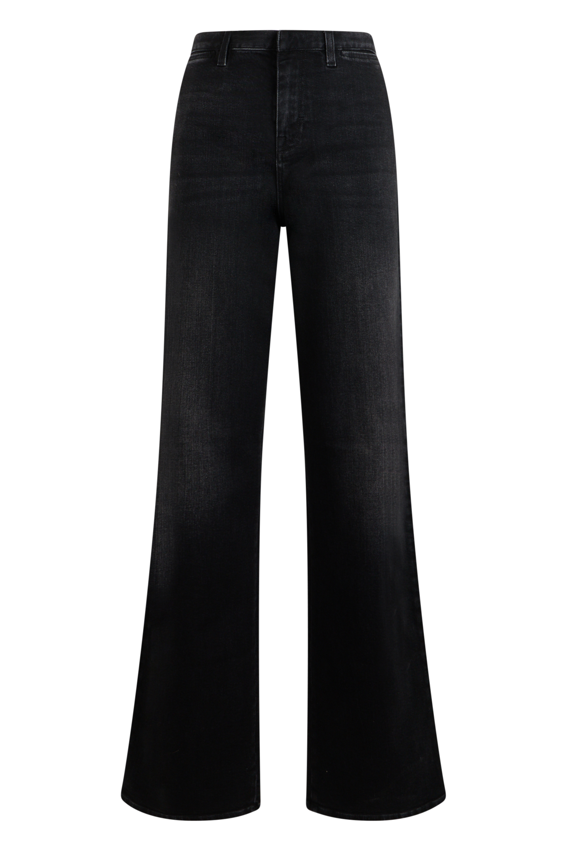 High-waisted flared jeans