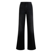 High-waisted flared jeans