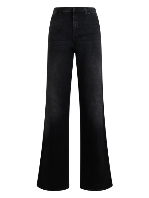 High-waisted flared jeans