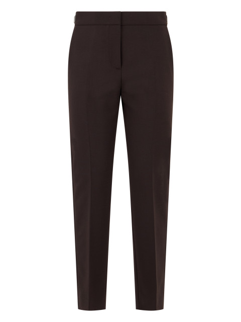 Slim pants with pleats