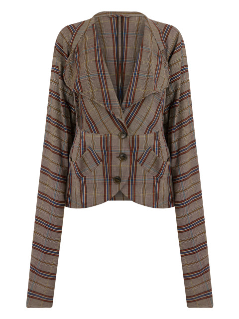 Checkered blazer