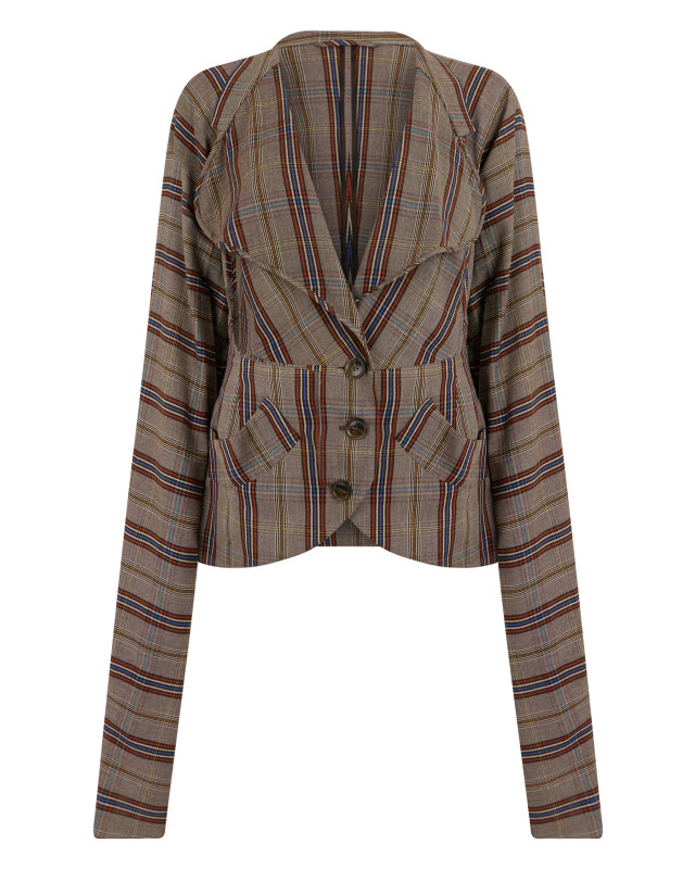 Checkered blazer
