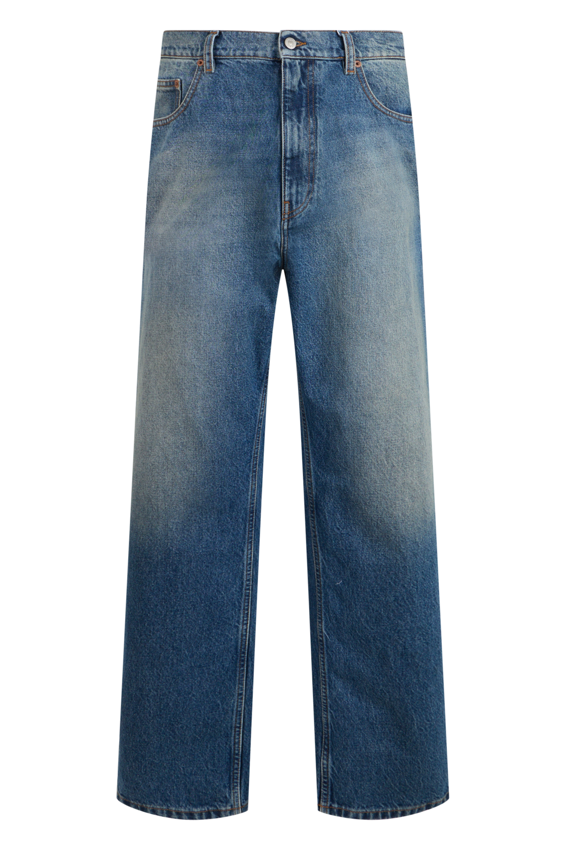Faded straight jeans