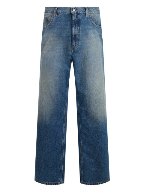 Faded straight jeans