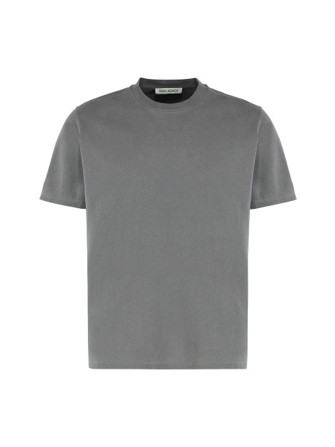 Boxy crew neck T-shirt in jersey