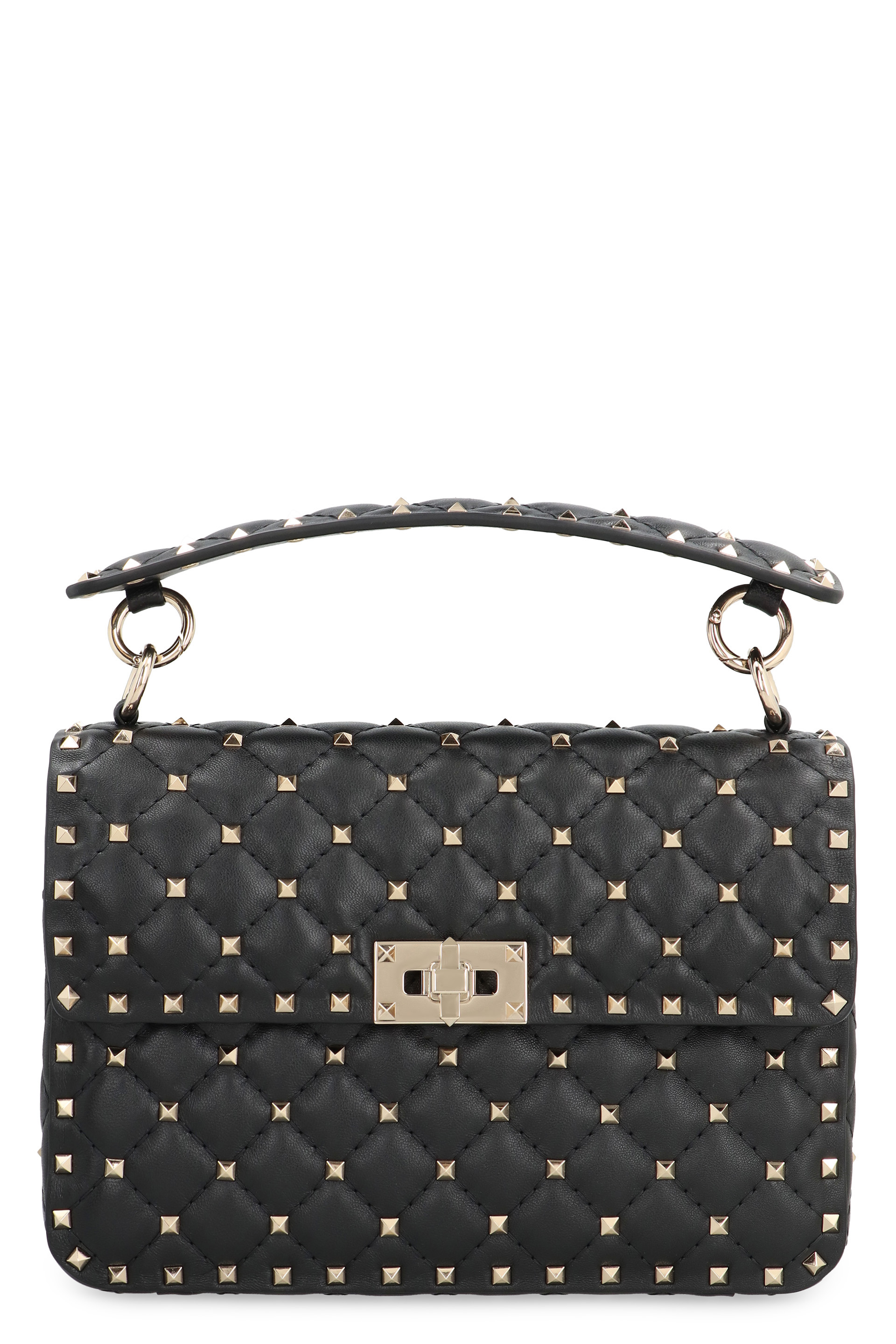 Valentino Garavani - Rockstud Spike media Leather handbag