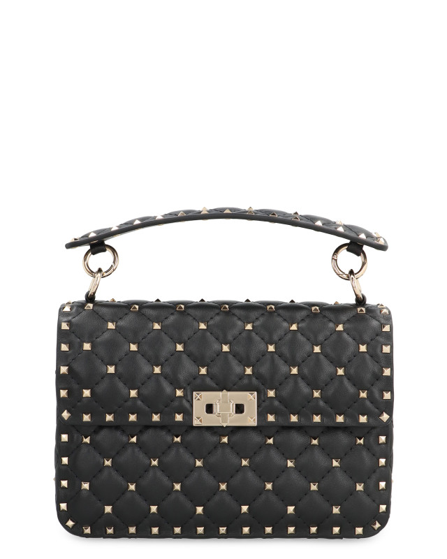 Valentino Garavani - Rockstud Spike media Leather handbag