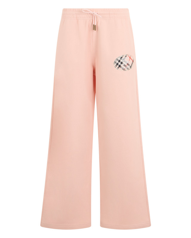 Cotton sports trousers with logo