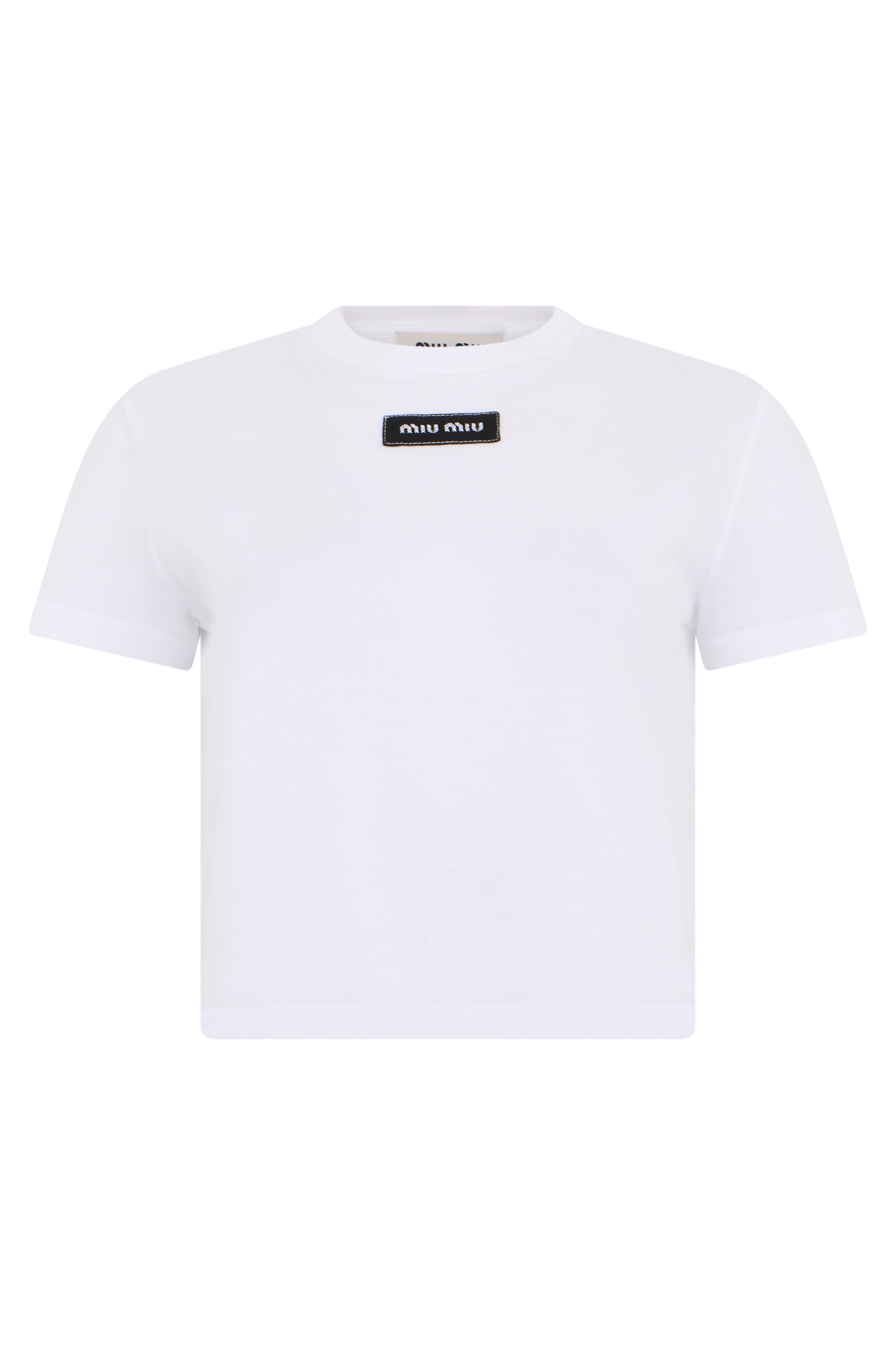 Cropped T-shirt with logo