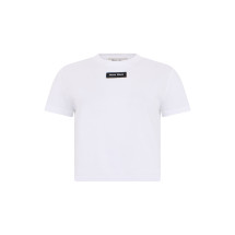Cropped T-shirt with logo