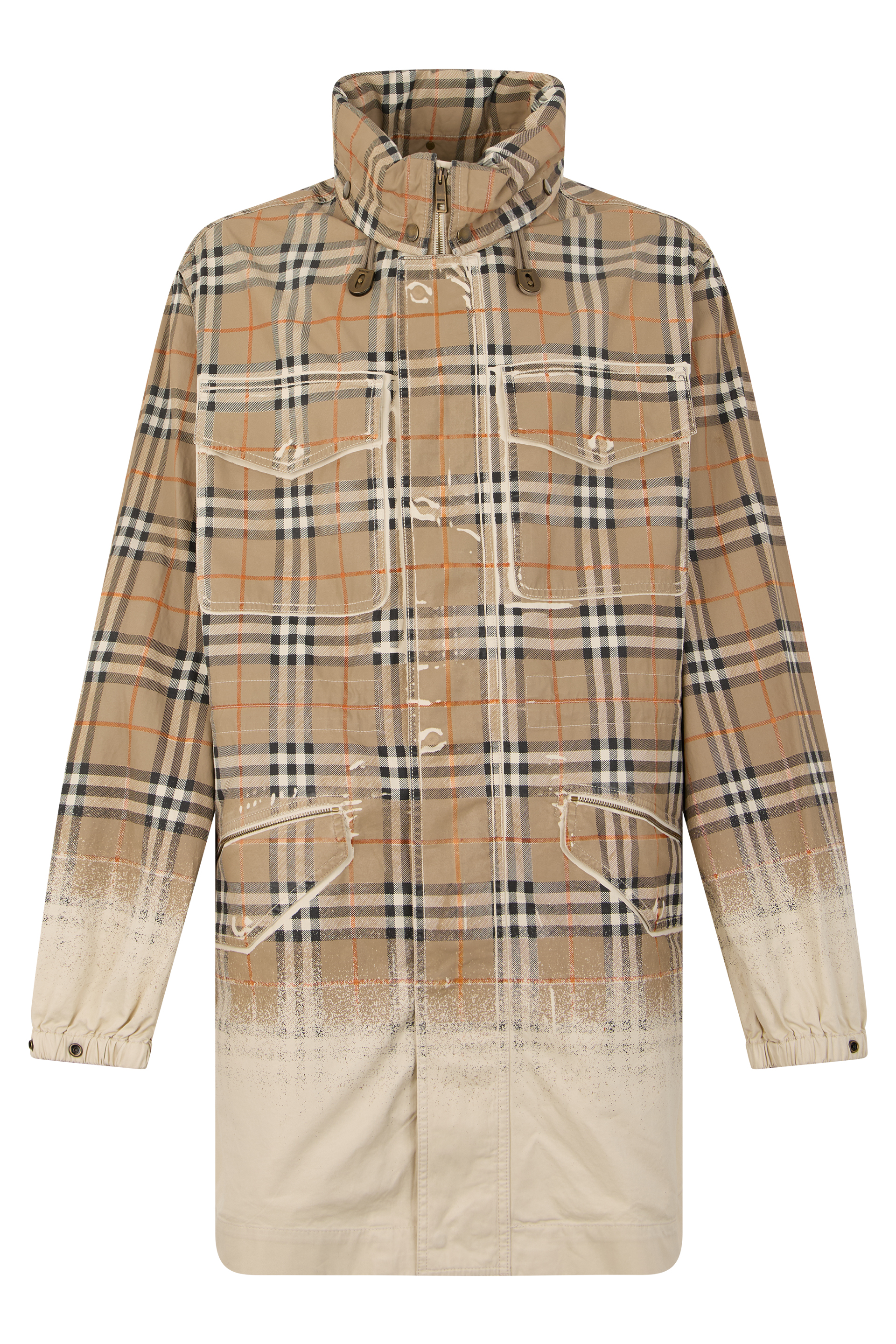 Checkered windbreaker