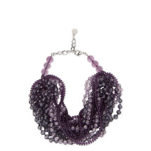 Multi-strand necklace with beads