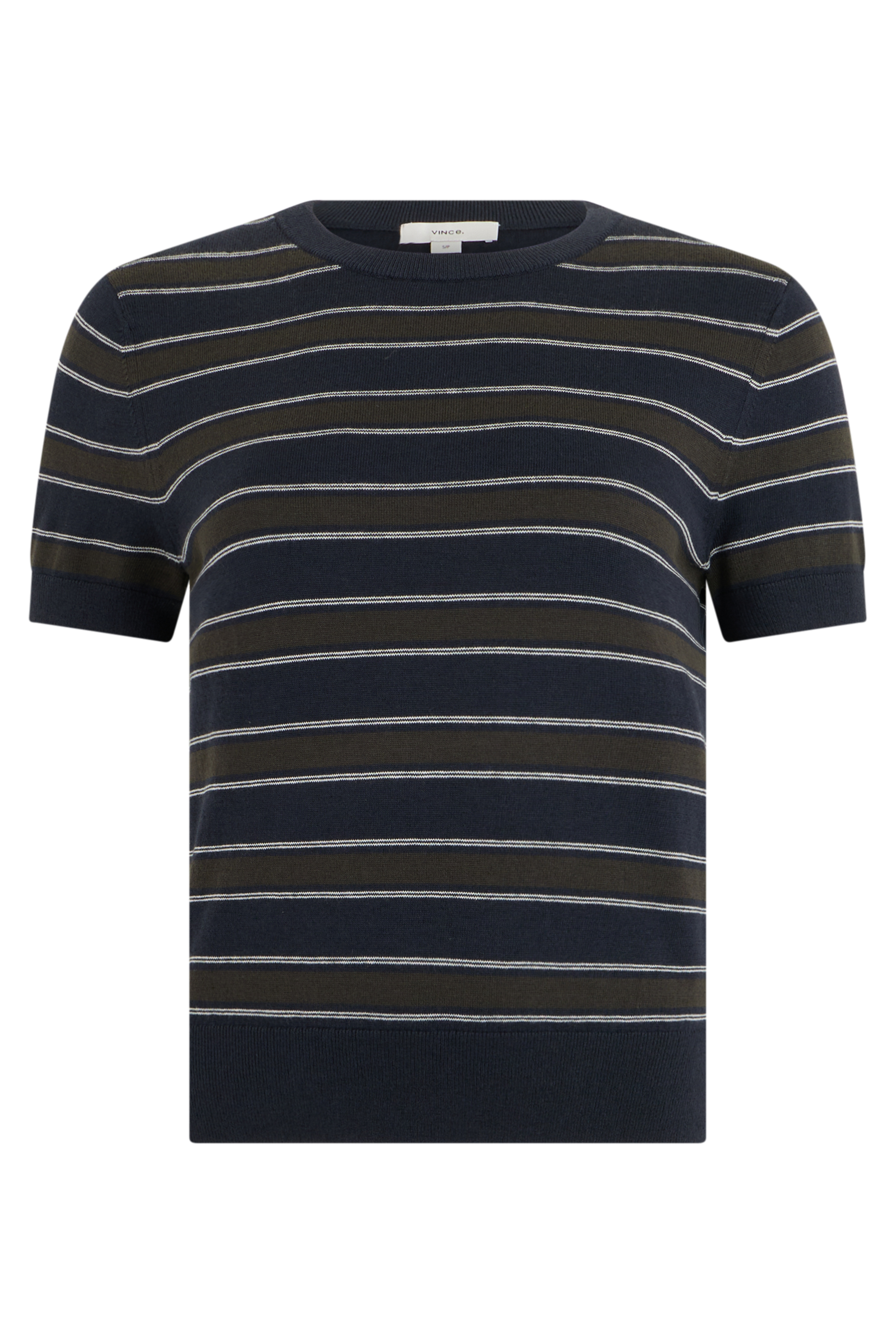 T-shirt in cotton and cashmere blend