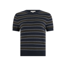 T-shirt in cotton and cashmere blend