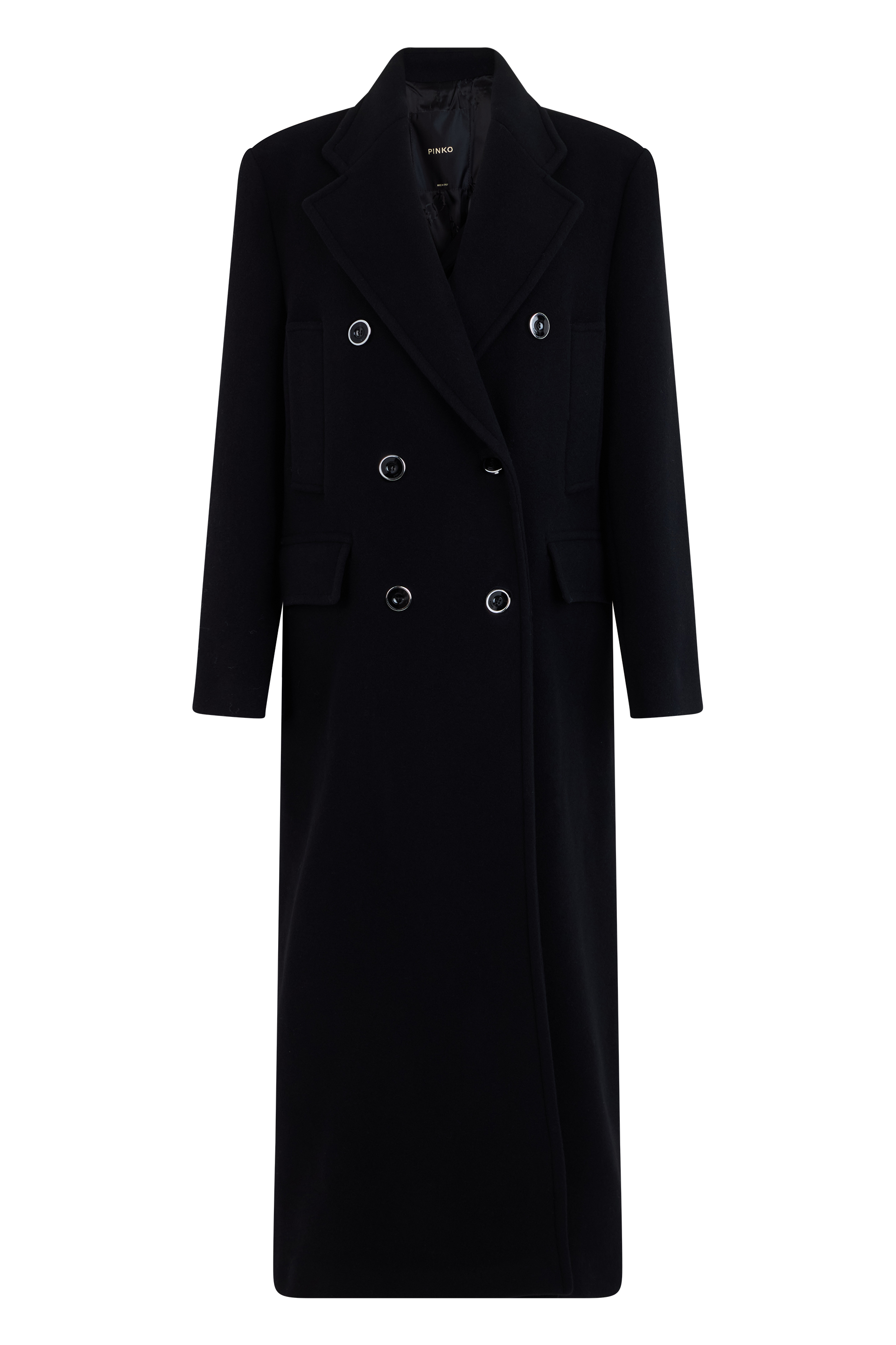 Long double-breasted coat