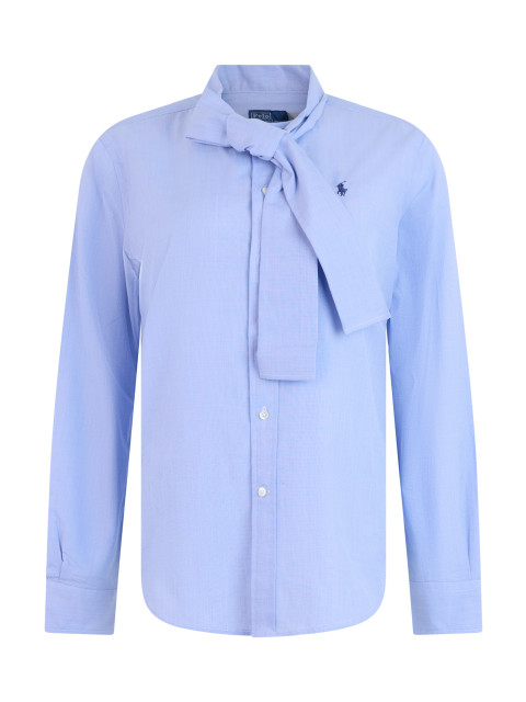 Shirt with collar and bow