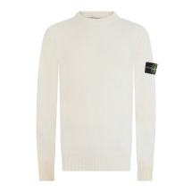 Crew neck sweater in virgin wool