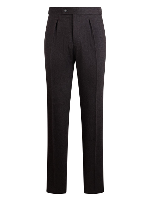 Straight pants in virgin wool blend